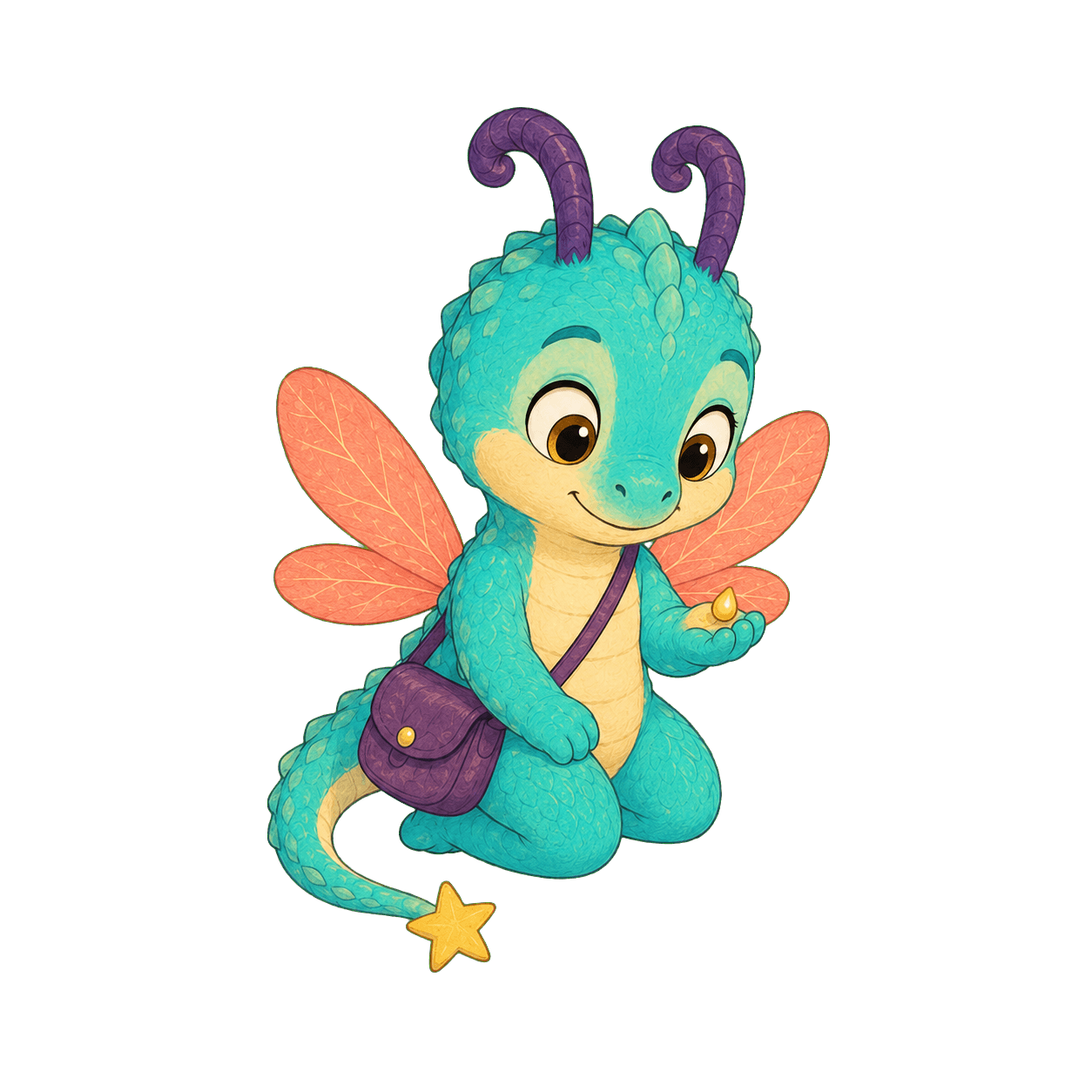 Piko, le petit dragon bleu, invite les enfants à jouer